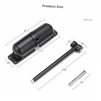 jojofuny 1set Automatic Door Closer for Screen Doors Heavy